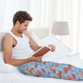 thumbnail image 5 of Gukieu Flamingo Print Men's Home Trousers, Elastic Drawstring Home Pajamas Clothing Suitable for Adult Men-Small, 5 of 6