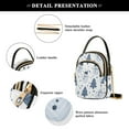 thumbnail image 4 of FORMRS Crossbody Bag for Women Shoulder Cell Phone Purse with Zipper, Blue Cute Snowmen, 4 of 7