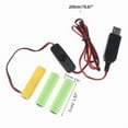 thumbnail image 5 of USB Dummy Battery Adapter Cord Eliminators Cable Replace 4.5V AA Batteries for LED Light Toy Radio with Power Switches, 5 of 13