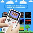 thumbnail image 3 of Gameboy Phone Cases, Retro 3D Gameboy Case for iPhone with 36 Small Games, Color Display Shockproof Video Game Phone Case, Phone Protective Case (for iPhone 11 Pro, White), 3 of 7