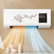 Peorpel Mini Air Conditioner, Wall Mounted Mini Cooling and Heating Mini Air Fan 2000W Portable Wall Mounted Ac and Heater Combo with Remote Control or Touch Screen Control for Bedroom, Living Room