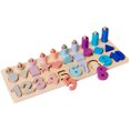 thumbnail image 1 of 1 Set Montessori Toy Toddler Wooden Puzzle Shape Matching Toy Educational Toy, 1 of 9