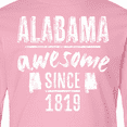 thumbnail image 4 of Inktastic Alabama Awesome Since 1819 Long Sleeve Youth T-Shirt, 4 of 5