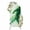 Green, White, Emerald, variant on Football Arch Backdrop Cover 4FT, Green Player Silhouette Soccer Sports Rustic Spandex Fitted Stretchy Arch Stand Covers, Round Top Chiara Backdrop Cover for Wedding Party Birthday Baby Shower