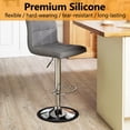 thumbnail image 6 of Fukushima Bar Stool Leg Protectors Ring - 2Pcs Non-Slip Silicone Chair Leg Floor Protectors, Protect Wooden Floors, Prevent Scratches and Noise - Fits 14.5" to 16.5" Bar Stools, 6 of 7