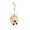 Beige, variant on Hwkond Christmas Hanging Decorations Large Lambswool Ball Reindeer Pendant Christmas Tree Hanging Wool Ball Knitted Fawn Christmas Decoration(White,1.97in)