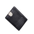 thumbnail image 2 of Cartera minimalista delgada con RFID para tarjetas de crédito, protector de bolsillo frontal, paquete antirrobo, monedero (negro), 2 of 7