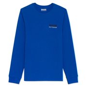 Bass Outdoor Men's Long Sleeve Tunnel Graphic T-Shirt Blue Size Medium