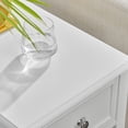 thumbnail image 2 of VASAGLE End Table, Nightstand, With 1 Drawer and 1 Shelf, White, 2 of 8