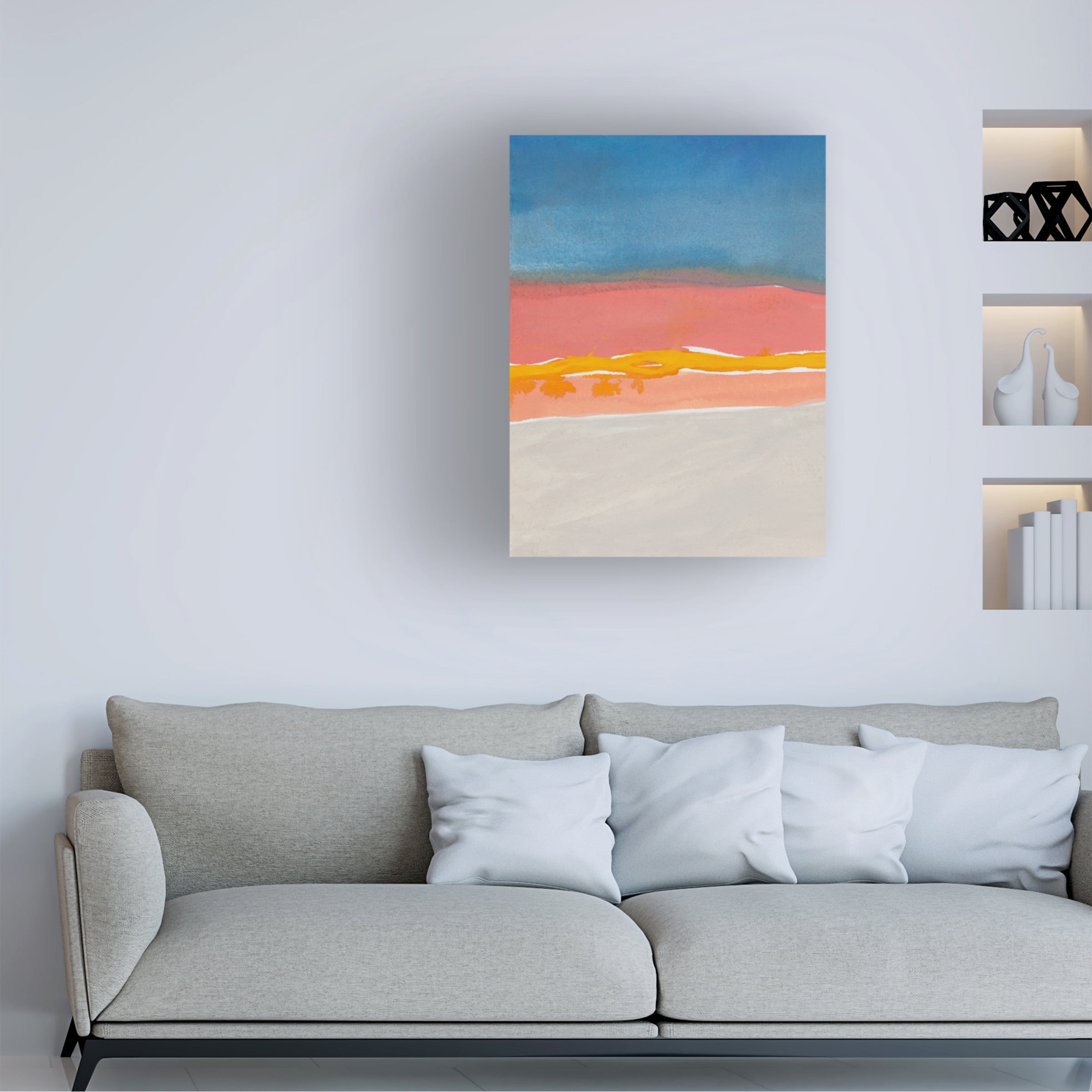 Rob Delamater 'Kodachrome Horizon Diptych I' Canvas Art