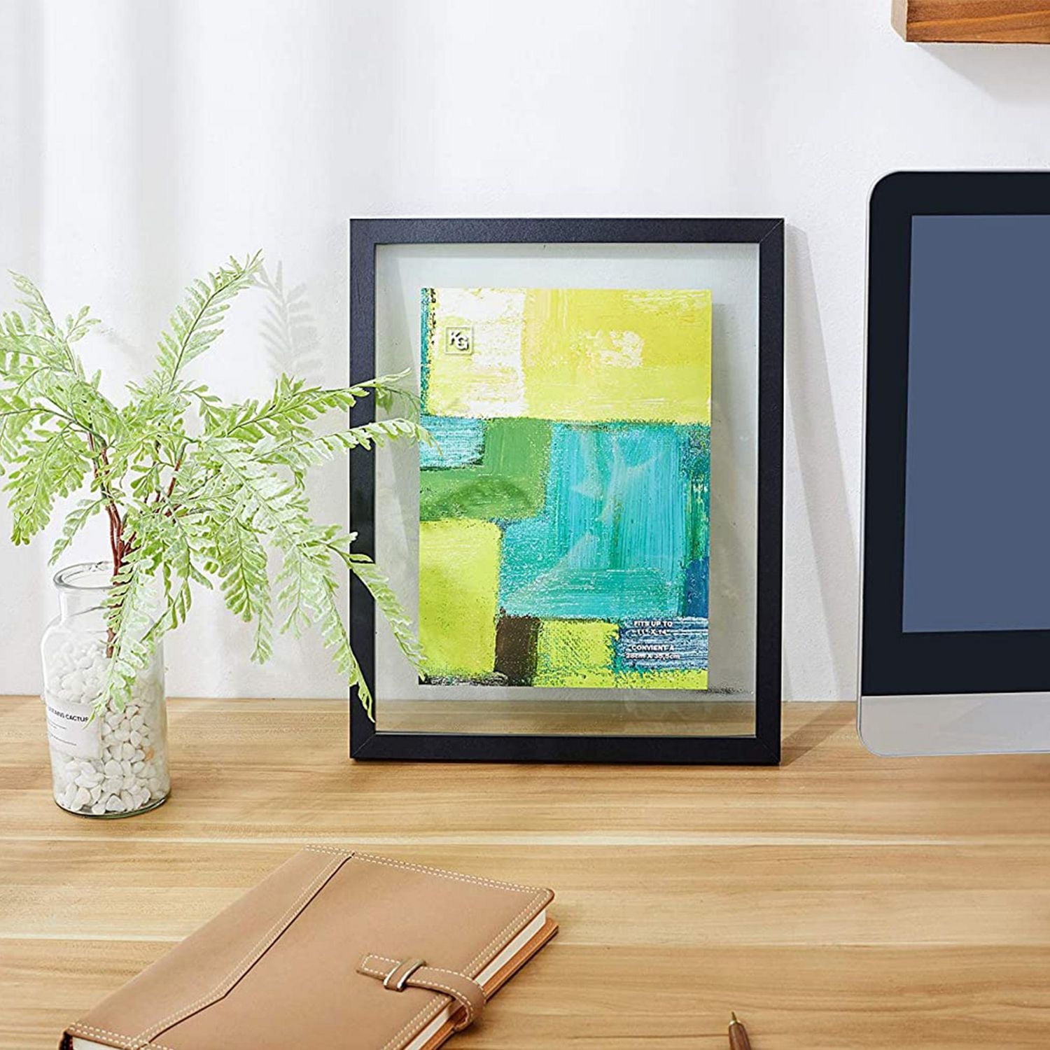 Kiera Grace Contempo Float Picture Frame, 8" x 10", Black