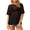 01 Black, variant on Anygrew Women's Summer Short Sleeve Tops Crew Neck Sexy See Through Mesh Sheer Sexy Lace T Shirt Blouse