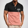 thumbnail image 1 of Styesk T-Shirts pour Hommes Mode Décontractée Chemise à Manches Courtes Imprimée Athlétique avec Col, 1 of 4