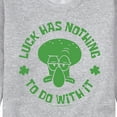 thumbnail image 3 of SpongeBob SquarePants - Squidward Luck - Men's Crew Neck Fleece Pullover, 3 of 6