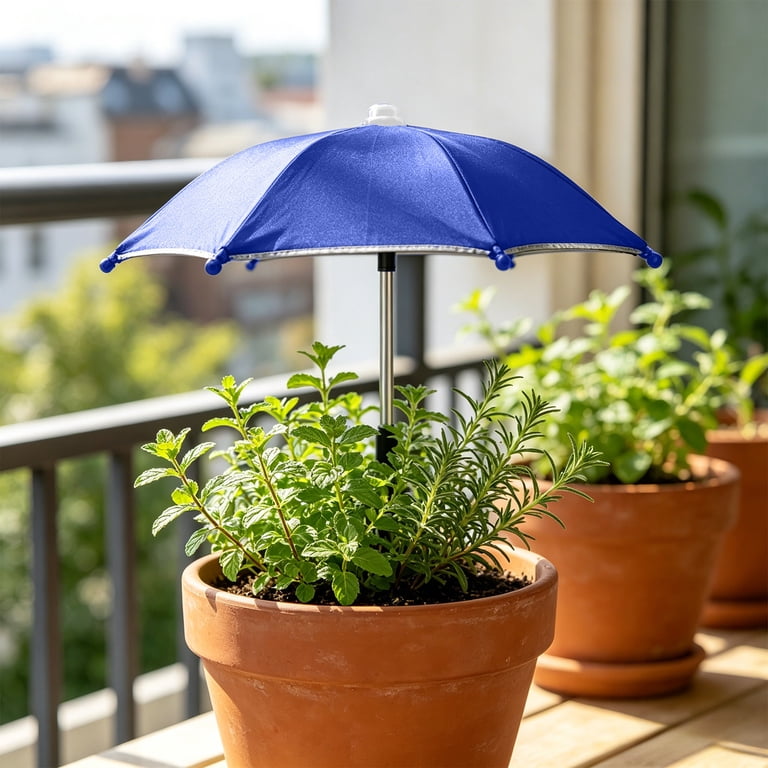 blue patio umbrella flower pot Jingmore 2 Sets 4 Pcs Planter for Table with Hole Wrap Around Resin Patio Umbrella Planter Half Circle for Garden Home Plants Outdoor(Blue) : Patio, Lawn Patent pending design Umbrella for Outdoor Potted Greenery,
