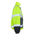 thumbnail image 5 of Utility Pro Men's Class 3 High Visibility 3-in-1 Bomber Jacket with Teflon Fabric Protector, Lime/Black, Medium, Model# UHV563, 5 of 11
