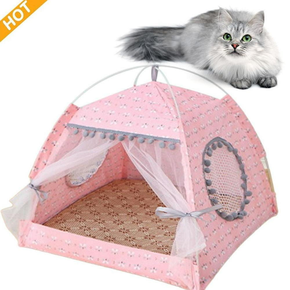 Ecosprial Pet Tent Cat Bed Cat House Bed Cat Igloo 2in1 SelfWarming