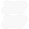 thumbnail image 3 of GOOHOCHY 2 posavasos de acrílico transparente irregulares para taza de café de escritorio, 3 of 8