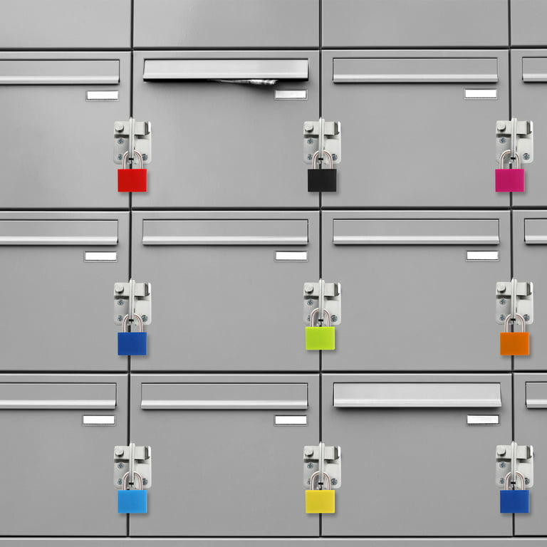 Knowbie 8 Pcs Luggage Locks with Keys, Locker Lock Small Luggage Padlocks, Suitcase Locks Metal Keyed Padlock for School Gym, 8 Colors(Lock)