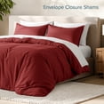 thumbnail image 6 of Bare Home Luxury Duvet Cover and Sham Set - Premium 1800 Collection - Ultra-Soft - Queen, Rosewood, 3-Pieces, 6 of 10