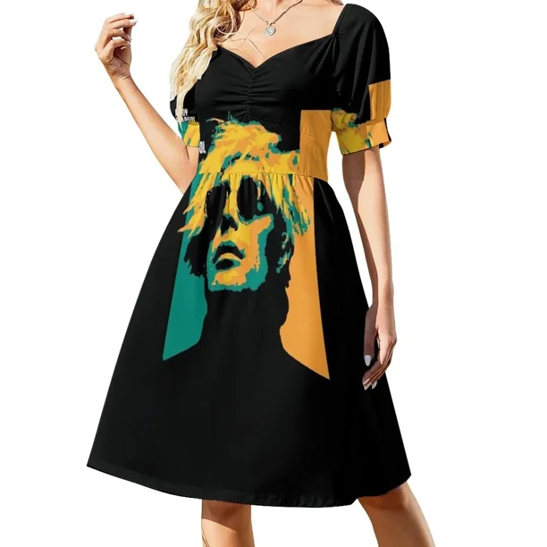 Andrew Warhola, artista y director de cine estadounidense. Vestido de manga corta, vestidos de mujer, ropa de fiesta de lujo.