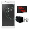 Sony Xperia L1 16GB 5.5-inch Smartphone Unlocked White 1308-0909 VR Accessory Bundle Includes Virtual Reality Cinema Viewer with Insulated Audio System & 32GB MicroSD High-Speed Memory Card
