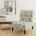 thumbnail image 2 of Designart "Minimalist Botanicals III" Upholstered Botanical Accent Chair and Bohemian & Eclectic Arm Chair - Multiple Color & Pattern, 2 of 7