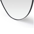 thumbnail image 4 of Freya Asymmetrical Selene Black Frame Wall Mirror| Living Room Mirror| Bathroom Mirror| Classic Home Decor, 35 x 22, 4 of 5