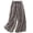 e-304Grey71, variant on ANINEO Women Casual Wide Leg Pants With Embroidery Elastic Waist Flowy Straight Hem Summer Versatile Linen Trousers Solid Color Fashionable Daily Female Slacks