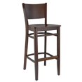 thumbnail image 1 of Tabouret Hendrix en Noyer avec Assise en Bois, 1 of 2