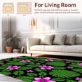 thumbnail image 2 of ODIKA 3'x5' Machine Washable Non-Slip Area Rug, Mystic Jungle Tropical Rainforest Vibrant Exotic High Traffic Rug, Black, 497819, 2 of 7