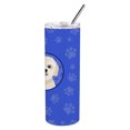 thumbnail image 3 of Carolines Treasures WDK1206TBL20 Shih-Tzu Gold Design3  Stainless Steel 20 oz Skinny Tumbler Blue 20 oz multicolor, 3 of 4