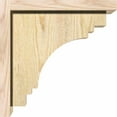 thumbnail image 3 of 6"W x 12"D x 12"H Pescadero Rough Sawn Corbel w/Backplate, Douglas Fir, 3 of 9