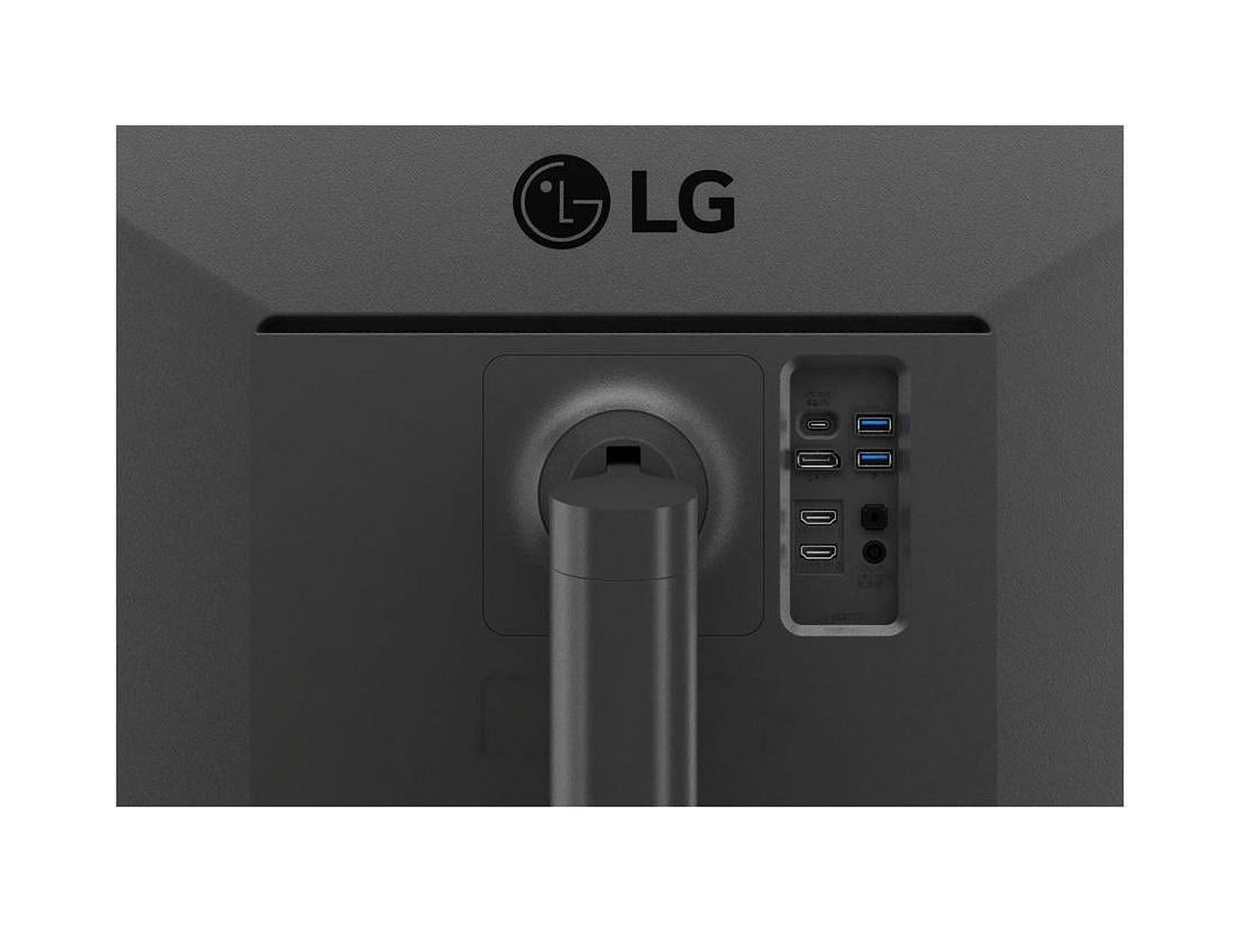 LG 27BN85UN-B 27" Class LCD Monitor - 16:9 - Textured Black - 27" Viewable - In-plane Switching (IPS) Technology - 1.07 Billion Colors - FreeSync - 5 ms - Speakers - Height, Swivel, Pivot, Tilt - U...