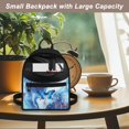 thumbnail image 5 of Eheartsgir Butterfly Marble Texture Design Casual Daypack Handbag Adjustable Strap Mini Backpack for Outing Shopping, Polyester Smooth Zipper Mini Backpack Purse, 5 of 8