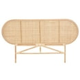 thumbnail image 3 of bali & pari Reegan Rattan BOHO Headboard, Queen Size, Natural Brown, 3 of 8