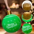 thumbnail image 4 of Bola de Navidad inflable de PVC para decoración de jardín, 60 cm, para fiesta de Navidad, Año Nuevo, patio, césped, porche, 4 of 5