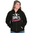 thumbnail image 4 of Im Cupids Arrow Funny Valentines Day Zip Hoodie Sweatshirt Women Brisco Brands S, 4 of 6
