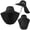 black, variant on Unisex Wide Brim Sun Hat UPF 50+ - Foldable Breathable Hat for Summer Outdoor Hiking Fishing