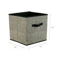 thumbnail image 5 of Simplify 7.48 Gallon Fabric Storage Cubes, Black, 5 of 6