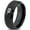 Black Bevel Tungsten, variant on Tungsten Oklahoma Sooner State Bird Flying Band Ring 8mm Men Women Comfort Fit Black Dome Polished