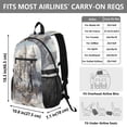 thumbnail image 3 of JIALIOU 14" Laptop Backpack Waterproof Airline Approved Stylish Casual Daypack for Travel Business College Work, Castles Float in Air, 3 of 8