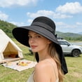 thumbnail image 6 of Wide Brim Sun Hat with Neck Flap, UPF 50+ UV Protection Beach Hat Breathable for Women Summer Travel Beach Fishing Hiking Outdoors, 6 of 6
