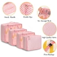 thumbnail image 4 of Juego de 8 organizadores de equipaje BAGAIL de Packing Cubes para viajes, color blanco/rosa, 4 of 7