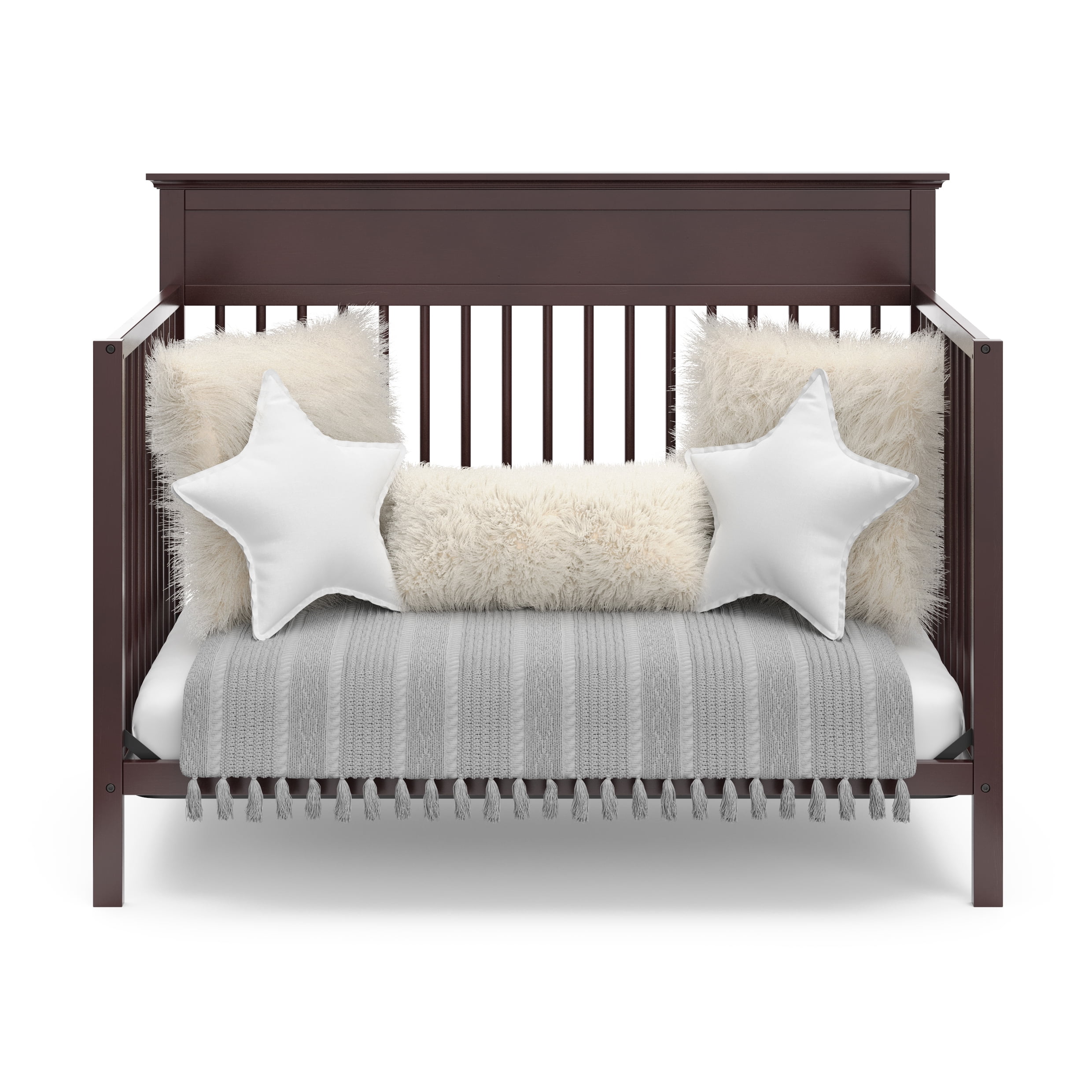 Storkcraft Horizon 5-in-1 Convertible Baby Crib, Espresso