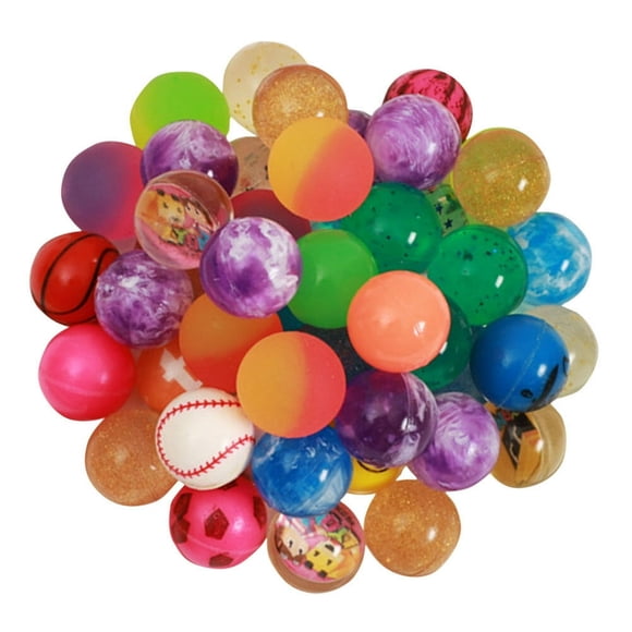 HLONK 50 Pcs Moon Ball Bouncy Pastime Activity Toys Indoor for Kids