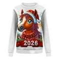 thumbnail image 3 of Christmas Sweatshirts for Women Round Neck Shirts Fashion Christmas Funny Printed Blouses Long Sleeve Sweaters Casual Xmas Holiday Pullover Tops, 3 of 6
