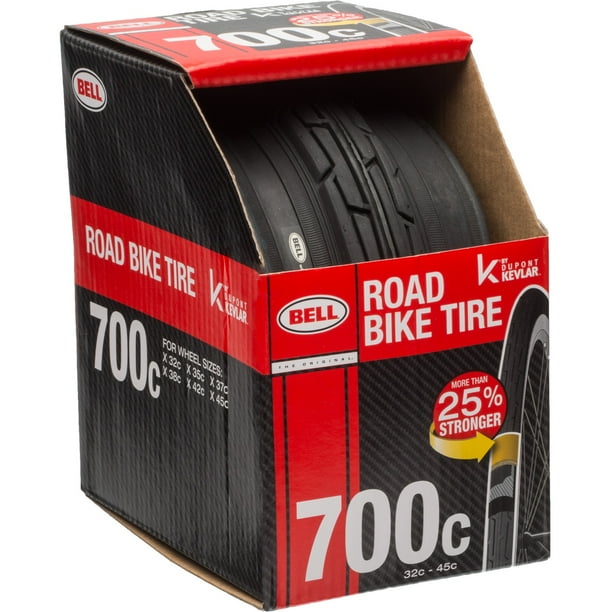 Bell Sports Inertia Road Bike Tire with Kevlar, 700C x 3245c, Black