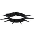 thumbnail image 1 of Collar punk Collar Decoración gótica Joyería Accesorios góticos personalidad salvaje súper largo súper puntiagudo clavo negro Collar de cuero de PU estilo punk Harajuku collar de cuello de remache hec Namotu ZSQ071, 1 of 7