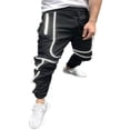 thumbnail image 1 of Men‘s Autumn Soft Shell Jogger Waterproof Fleece Lined Bottoms Reflective Night Light Trousers Gray M, 1 of 5